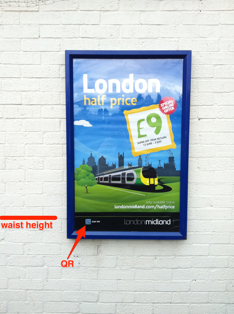 QR and print: usability testing required